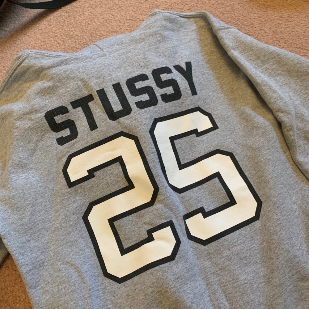 Stüssy Grey Hoodie Sweatshirt